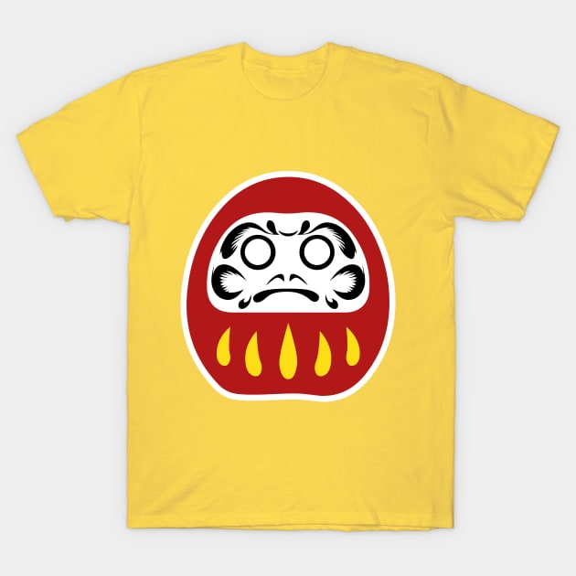 Japanese Daruma Lucky Charm T-Shirt by OrtegaSG